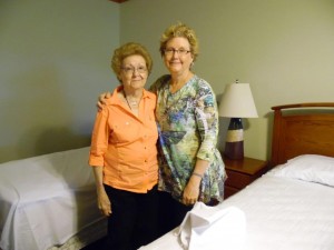 Annie Mae Korenek and Cheryl Davis were roommates at the LWML Zone Retreat near Victoria.